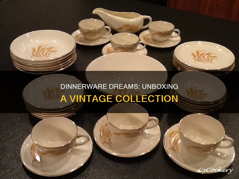 dinnerware sets collected from soap boxes