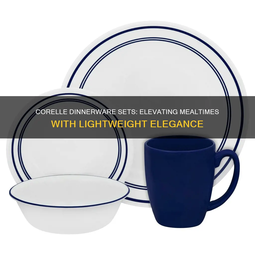 dinnerware sets corelle light weight