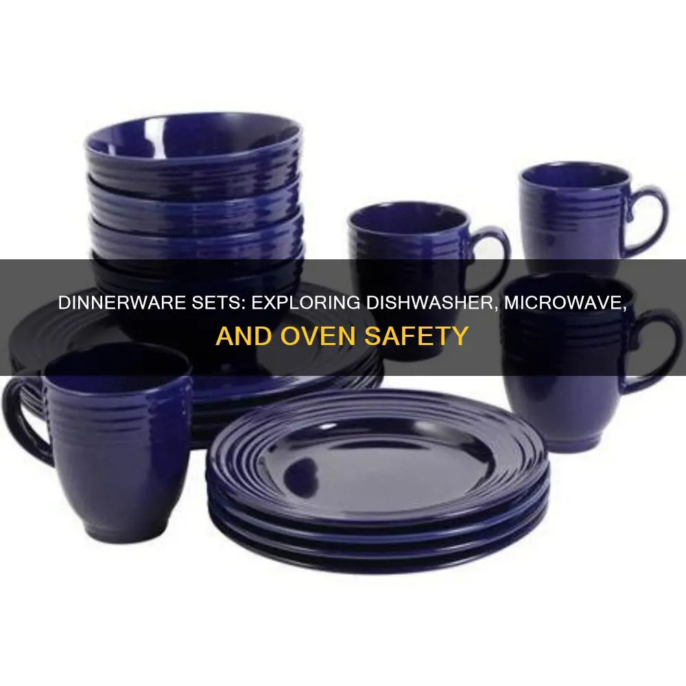 dinnerware sets dishwasher microwave oven safe