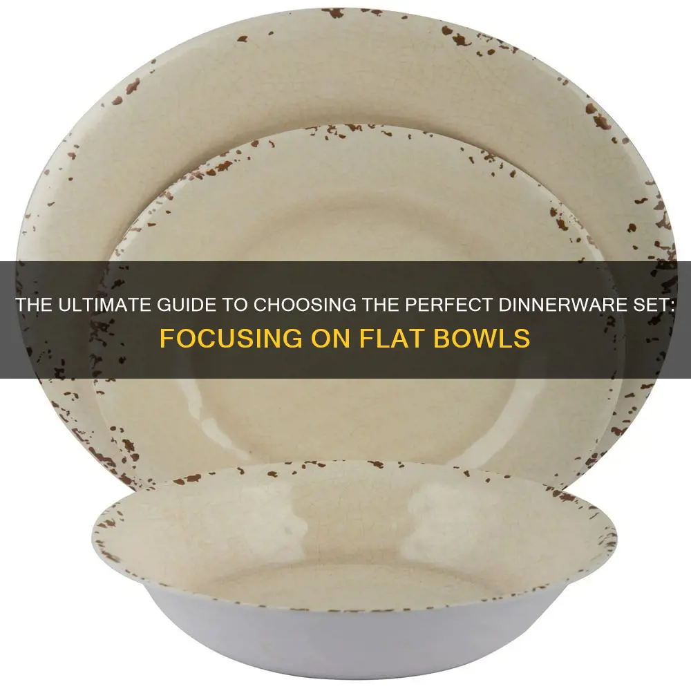 dinnerware sets flat bowls