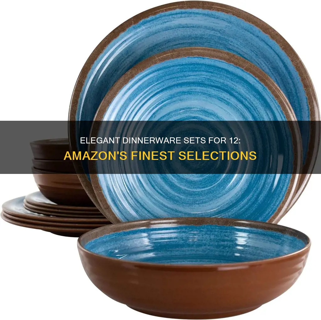 dinnerware sets for 12 amazon