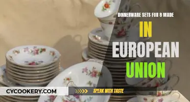 Elegant European Union-Made Dinnerware Sets for Eight