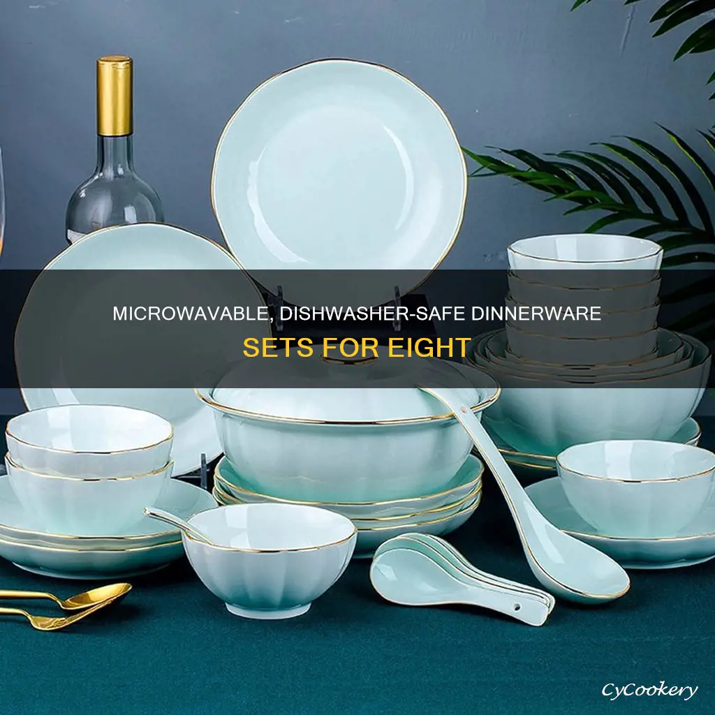 dinnerware sets for 8 microwave and dishwasher safe