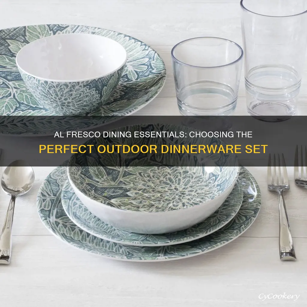 dinnerware sets for outside dinning