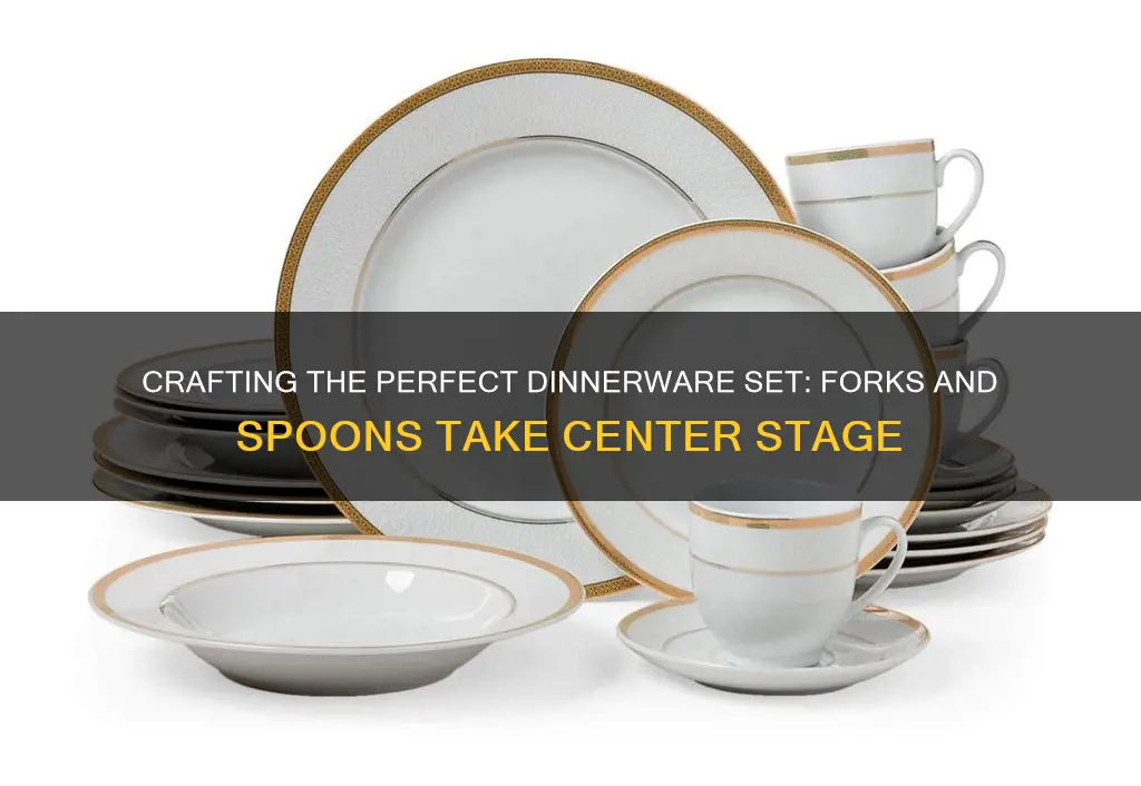 dinnerware sets forks spoons