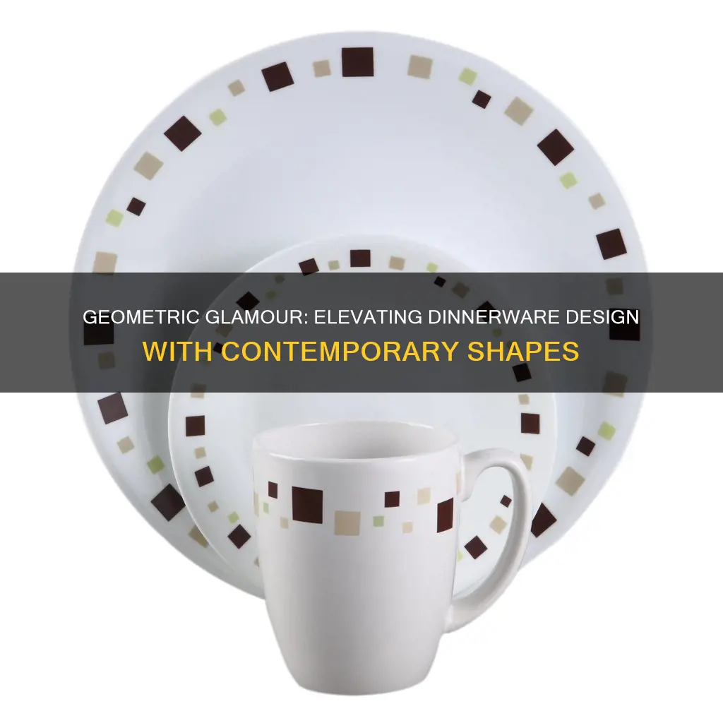 dinnerware sets geometric design