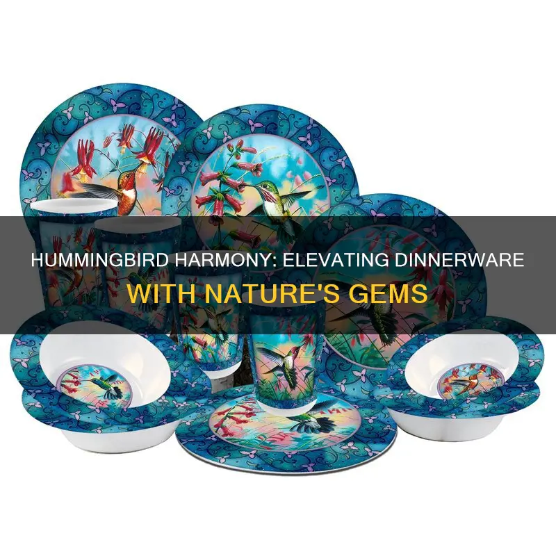 dinnerware sets hummingbirds