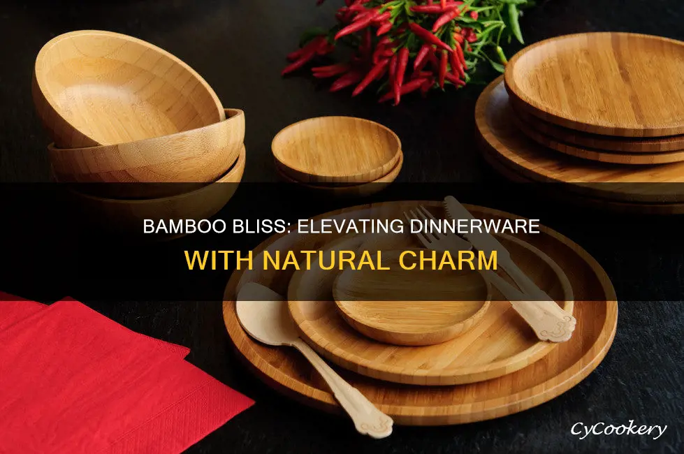 dinnerware sets in bamboo