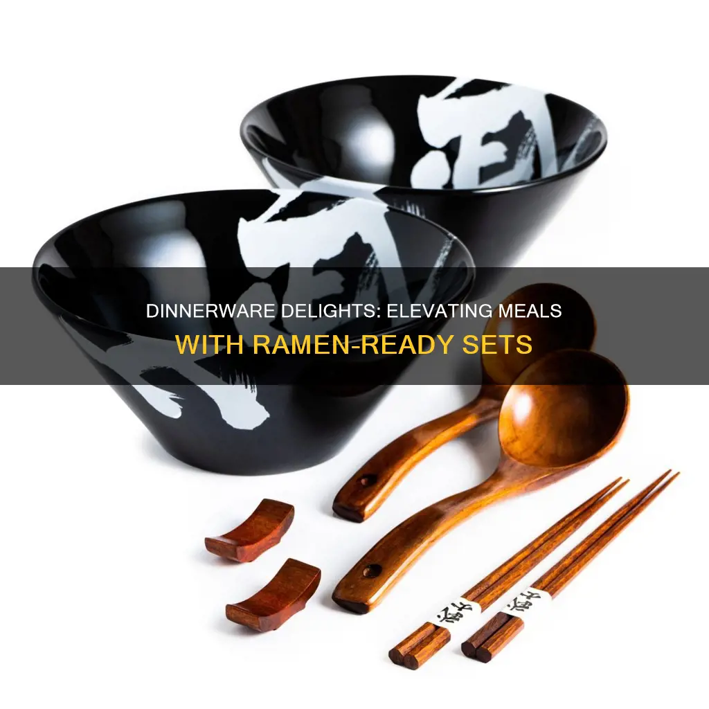 dinnerware sets including ramen bowls