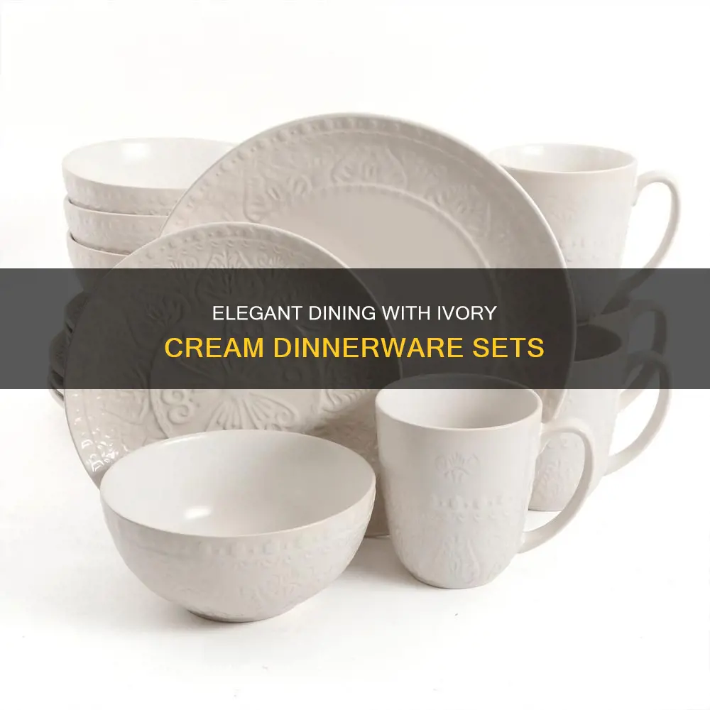 dinnerware sets ivory cream