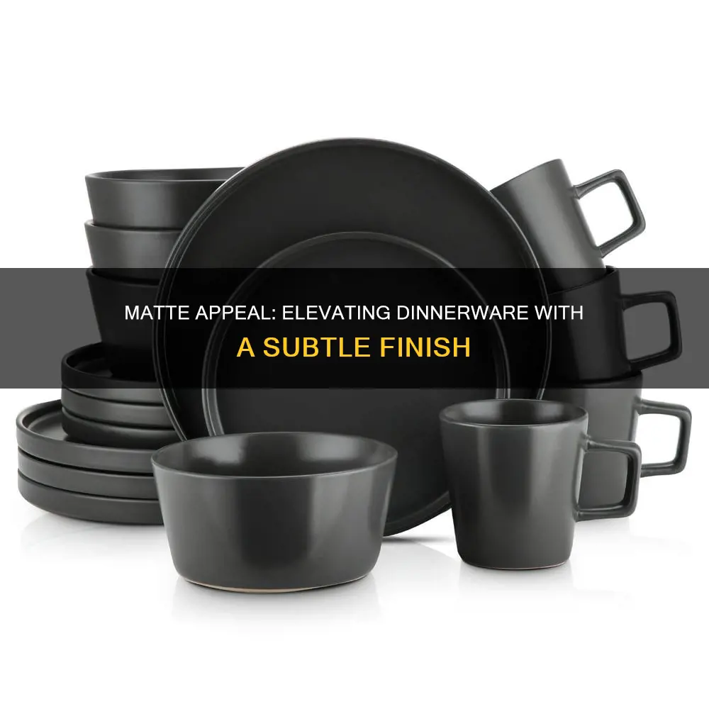 dinnerware sets matte finish