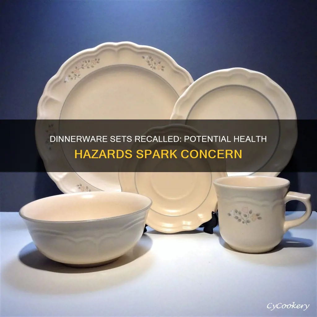 dinnerware sets recall