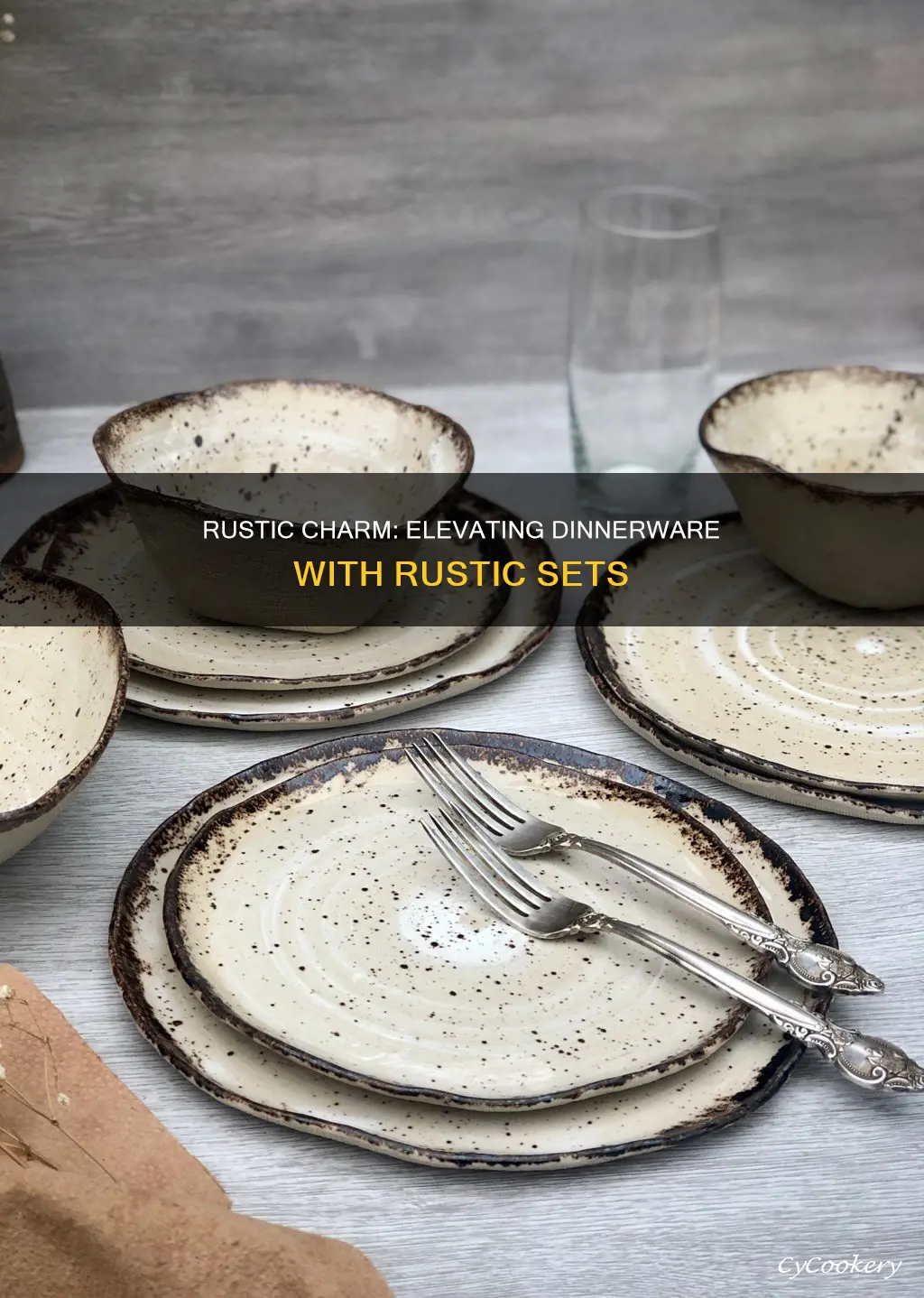 dinnerware sets rustic