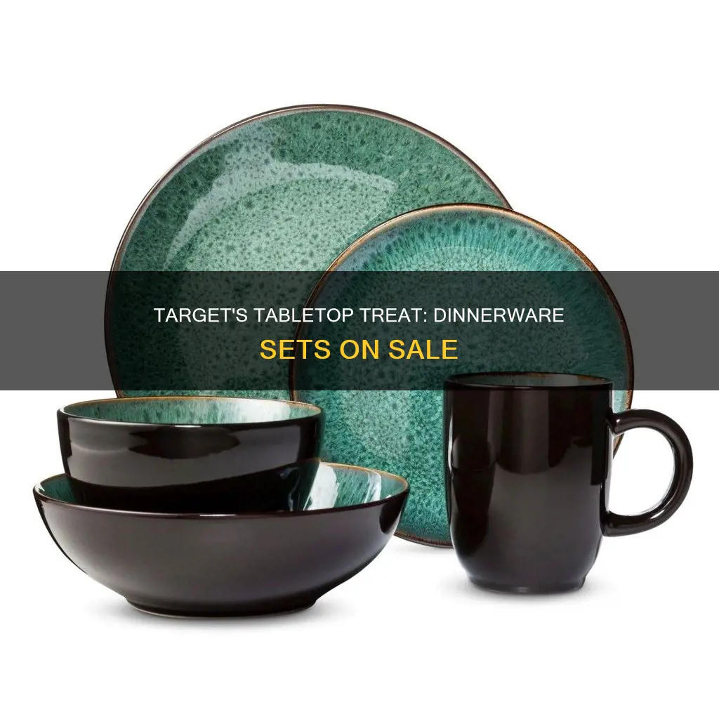 dinnerware sets sale at target