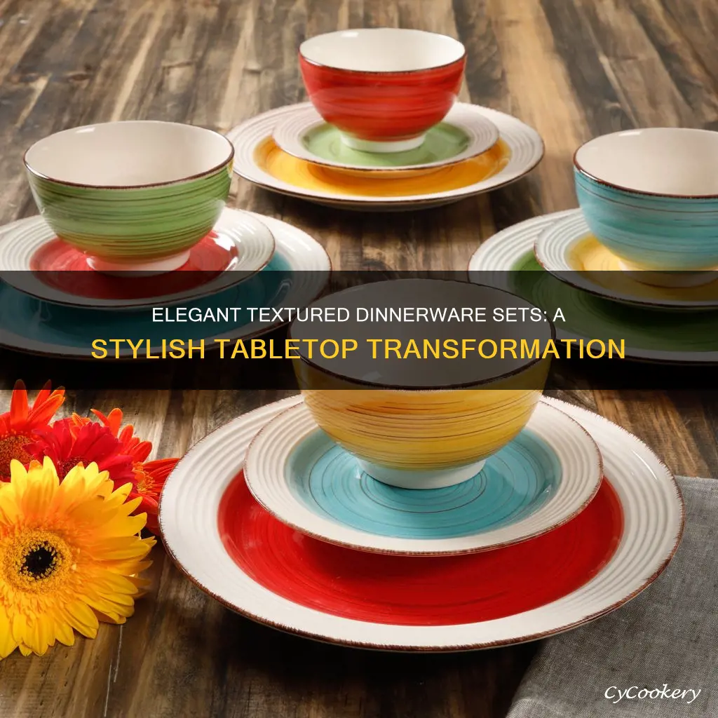 dinnerware sets sale textured