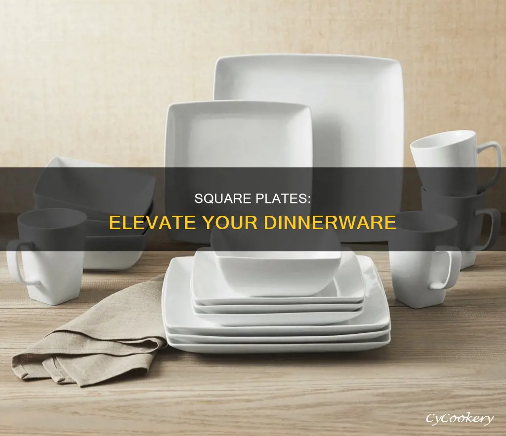 dinnerware sets square plates