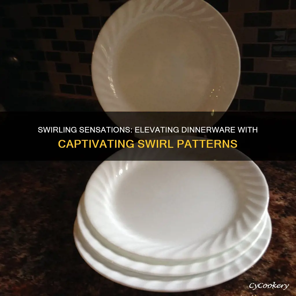 dinnerware sets swirl pattern