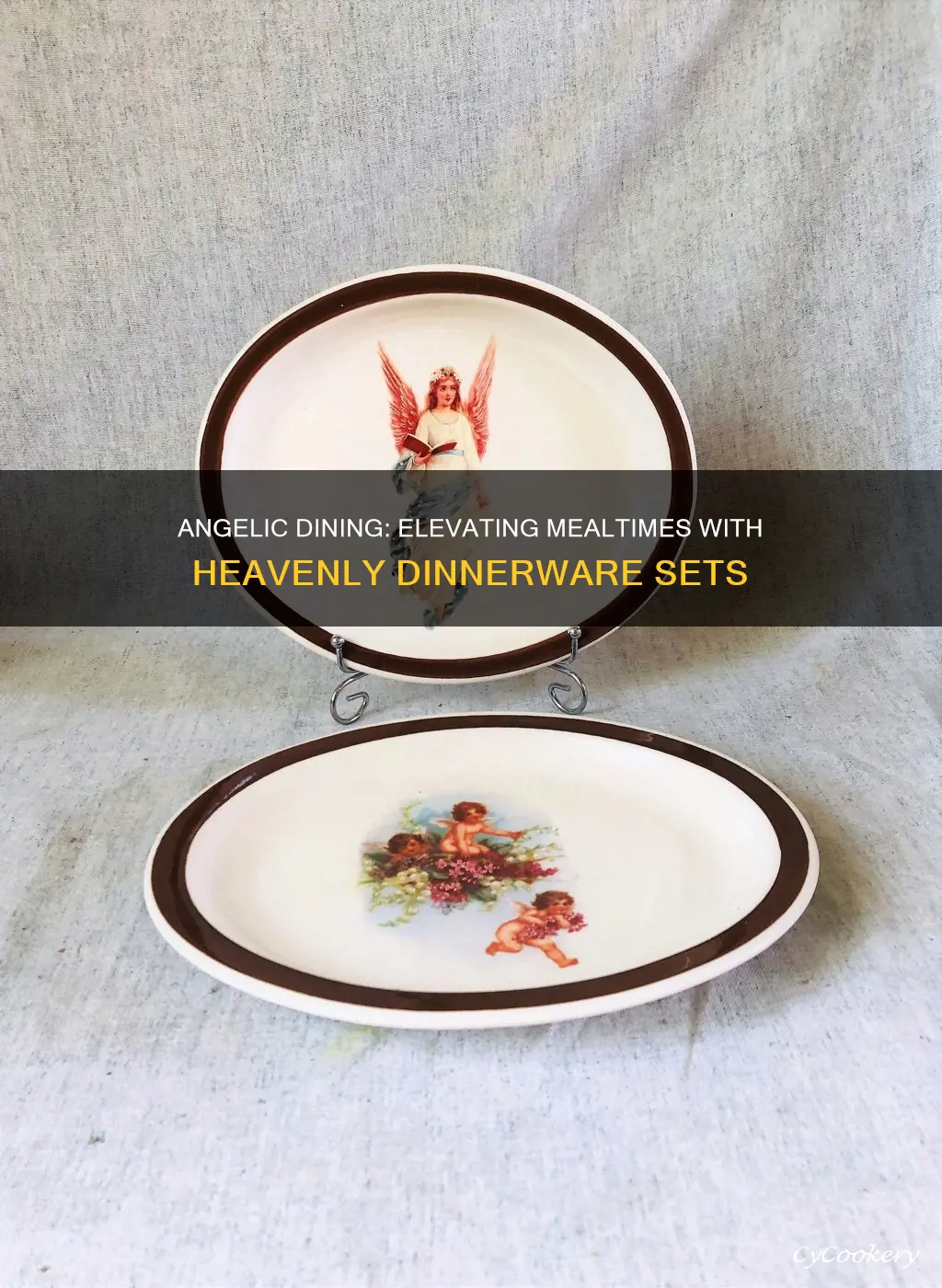 dinnerware sets with angels