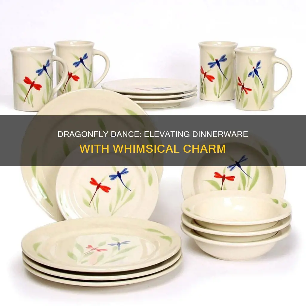 dinnerware sets with dragonflies