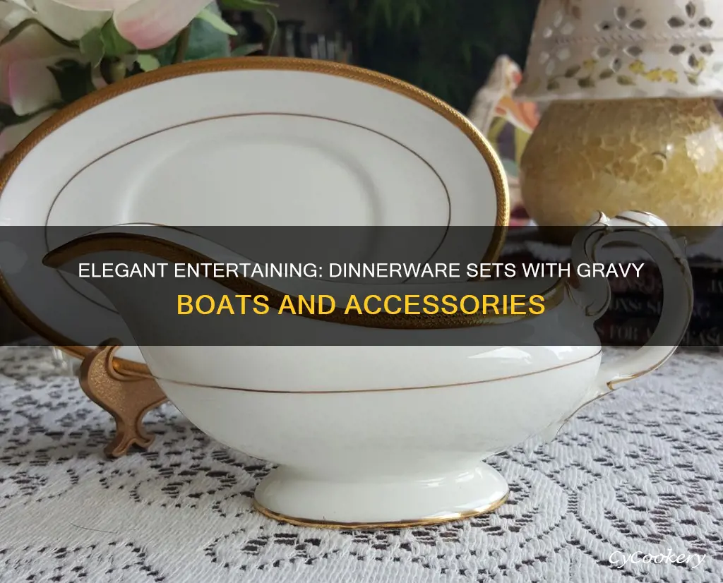 dinnerware sets with gravy boats and accesories