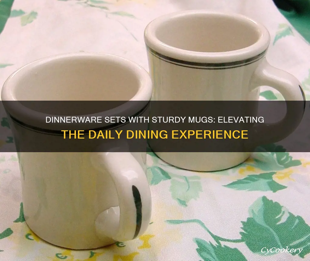 dinnerware sets with heavy mugs