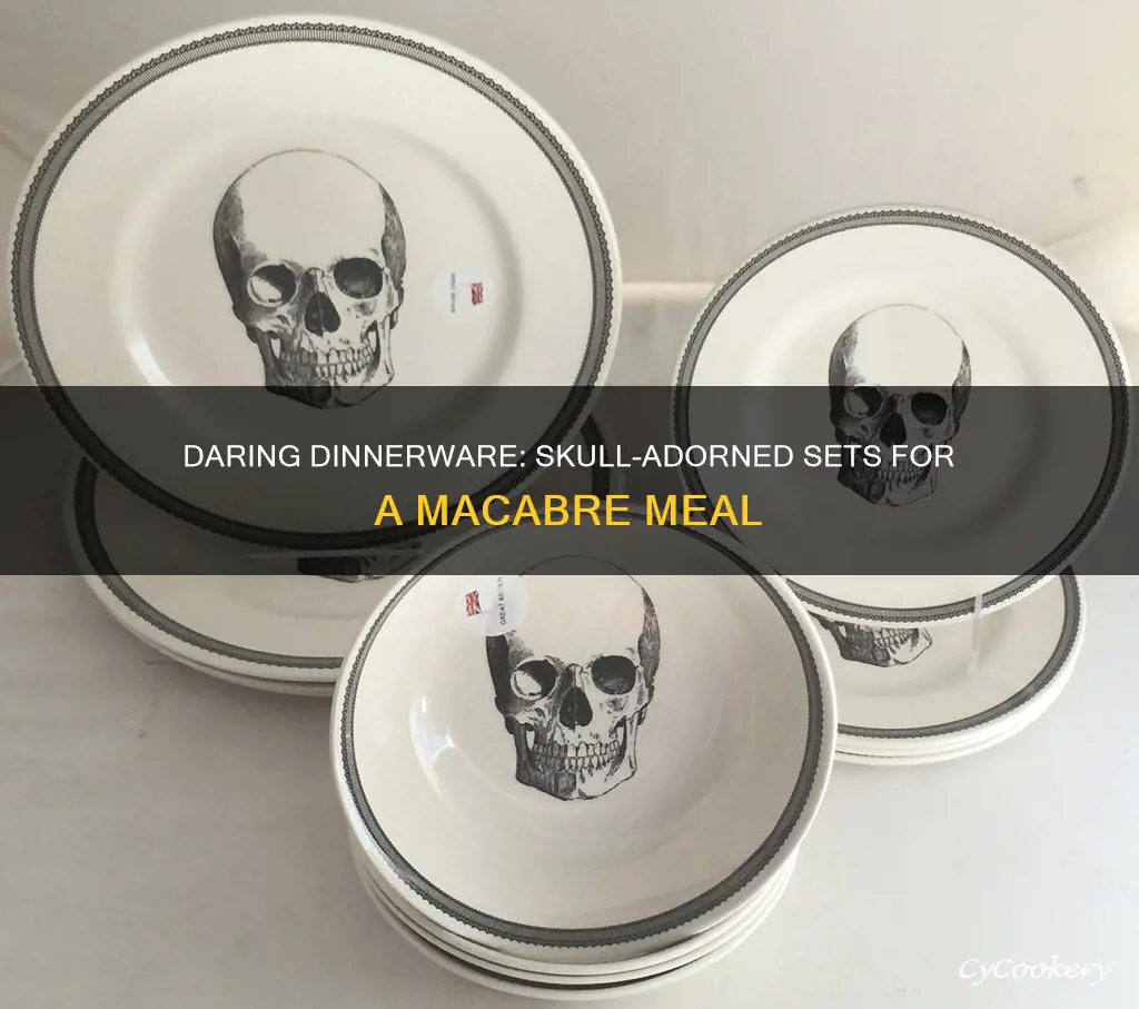 dinnerware sets with skulls