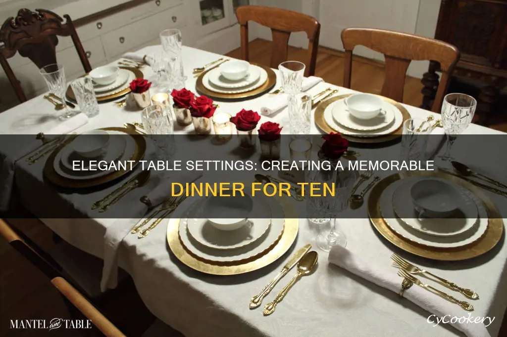 dinnerware setting for 10