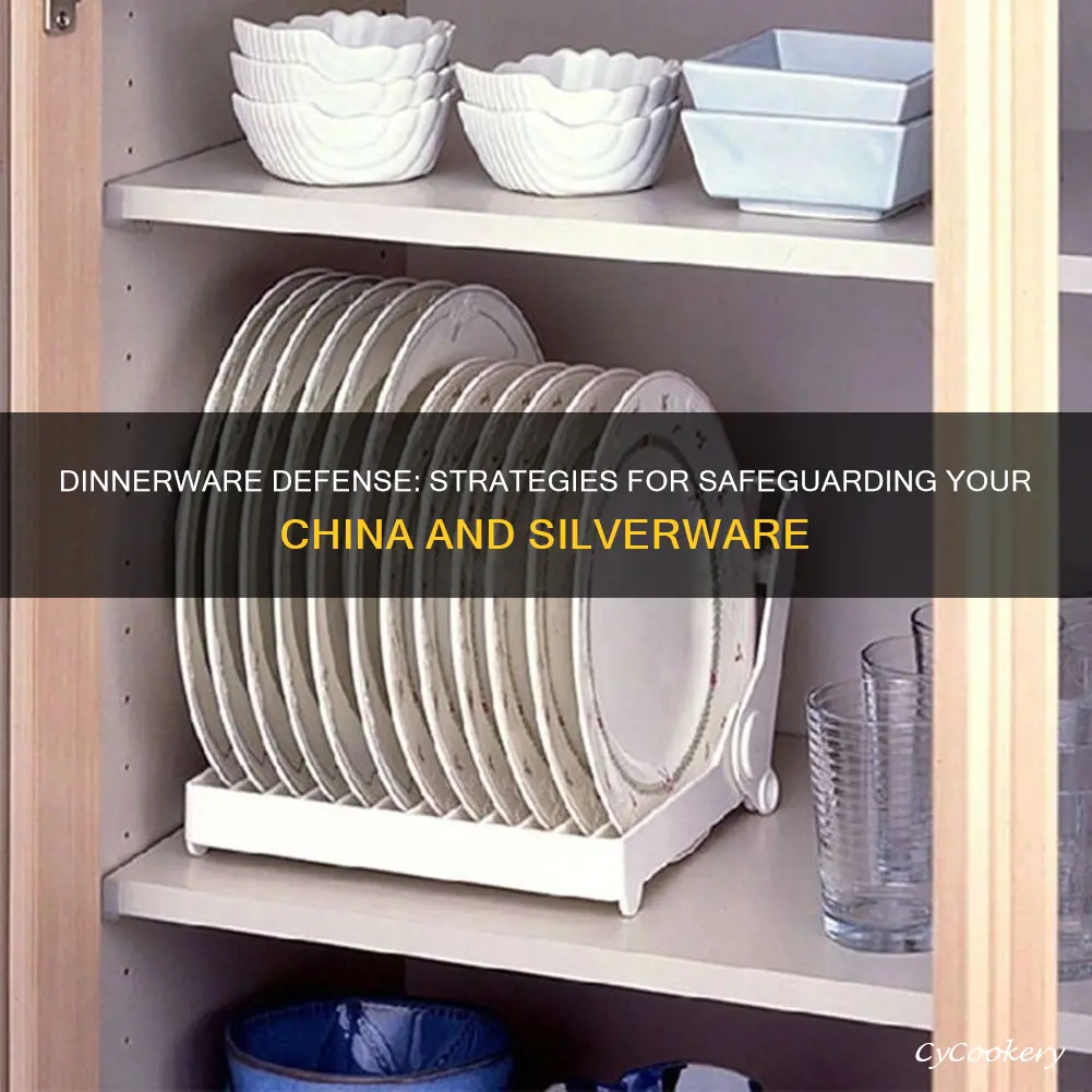 dinnerware storage set protect china silverware