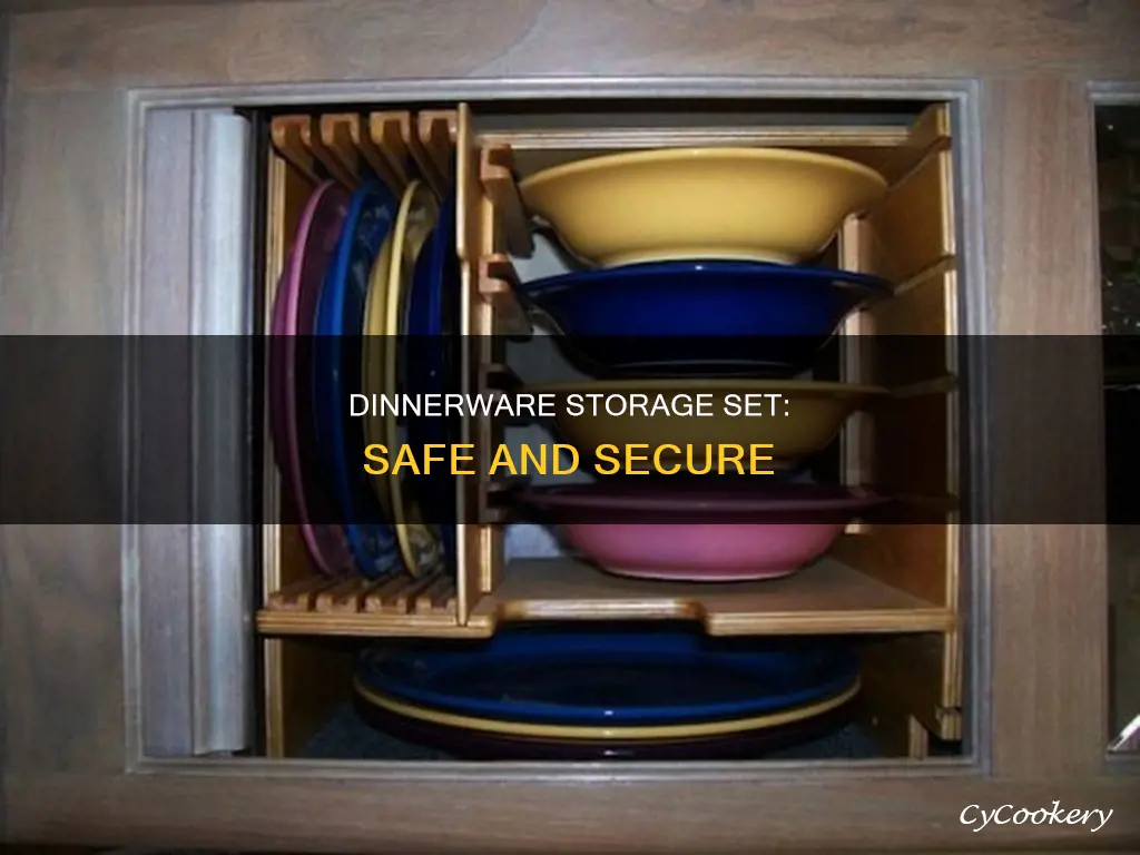 dinnerware storage set