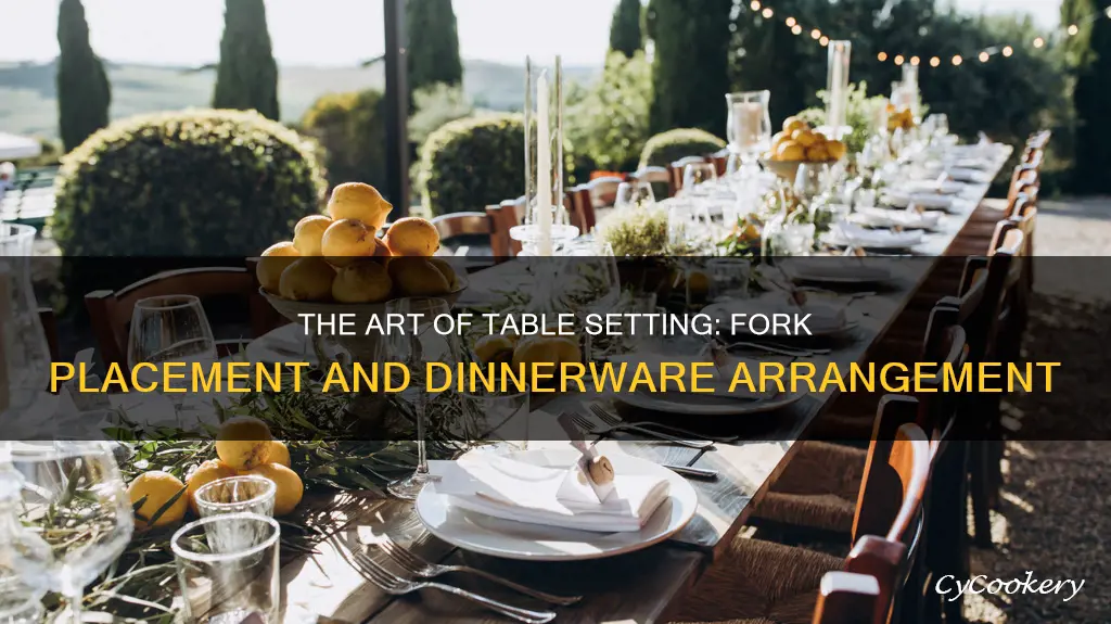 dinnerware table set up fork on the right