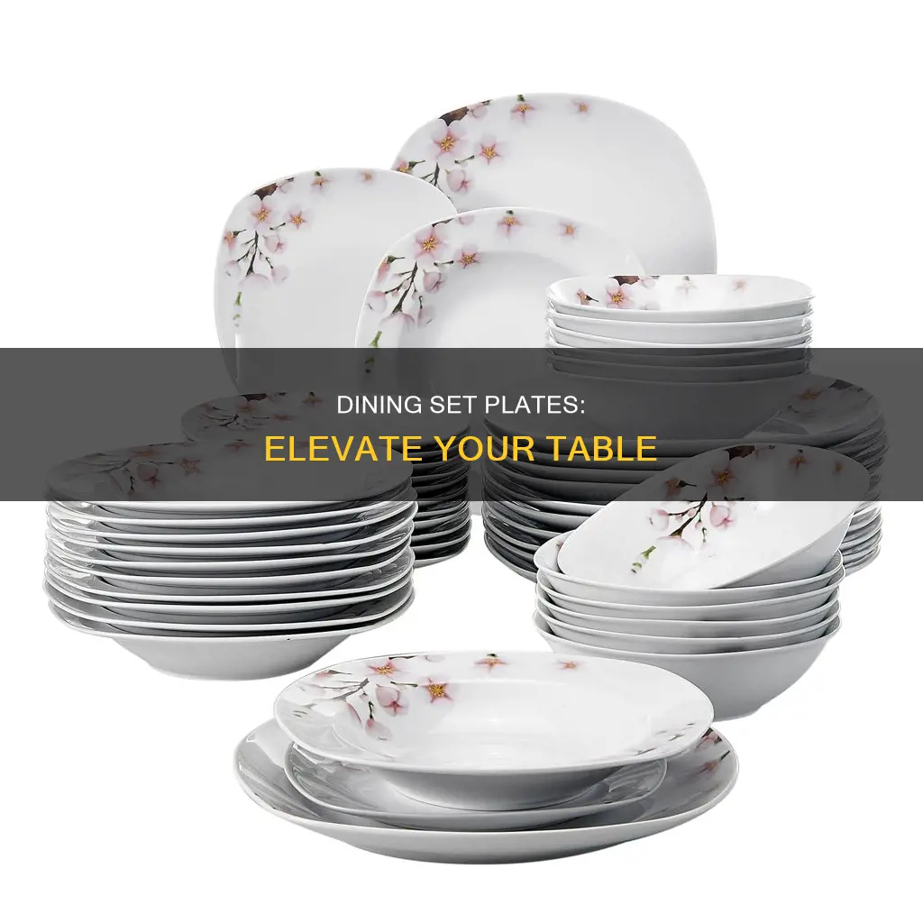 dinning set plates