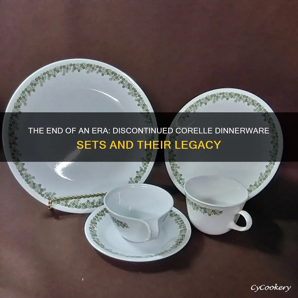 discontinued corelle dinnerware sets