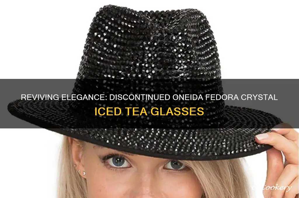 discontinued oneida fedora crystal iced tea glasses