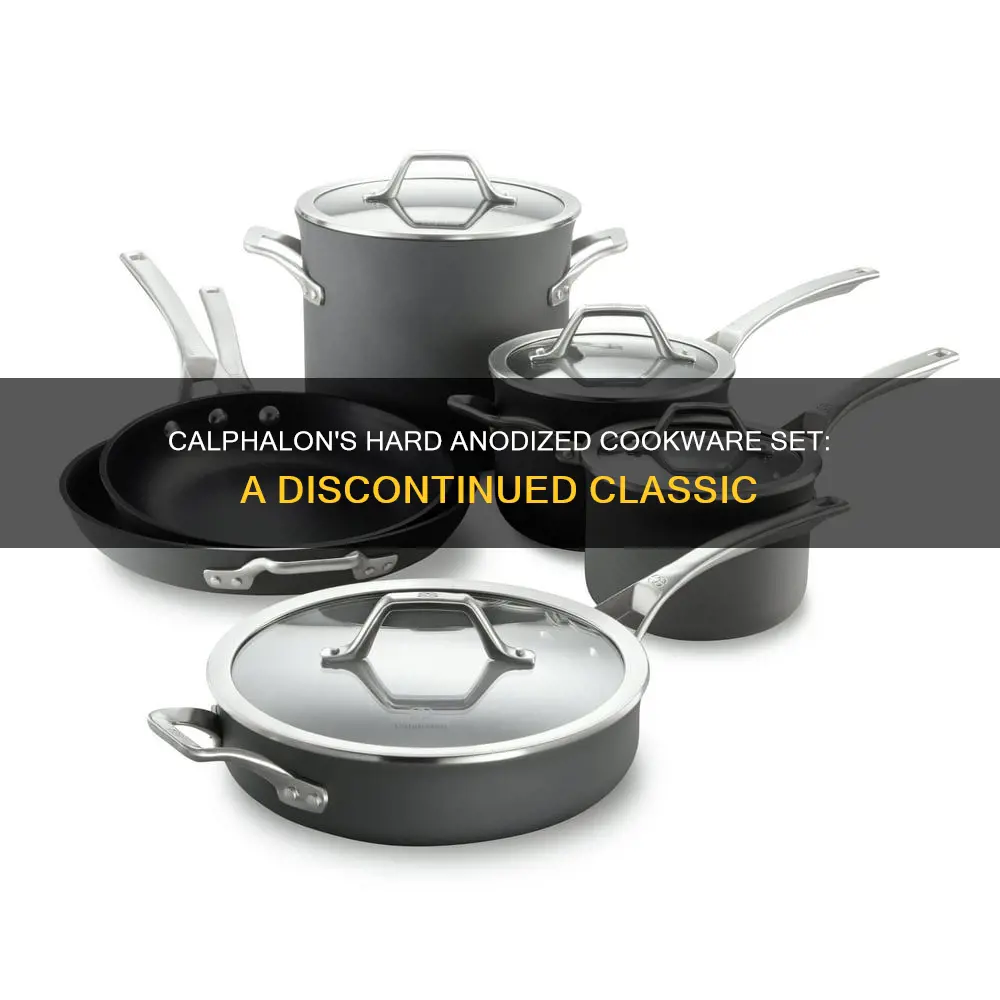 discontuied calphalon hard anodized cookware set