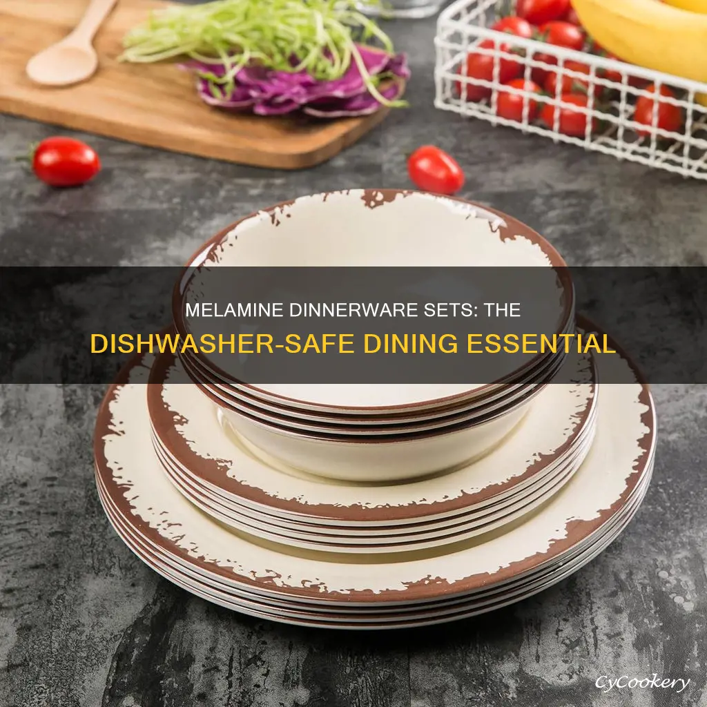 dishwasher safe melamine dinnerware sets