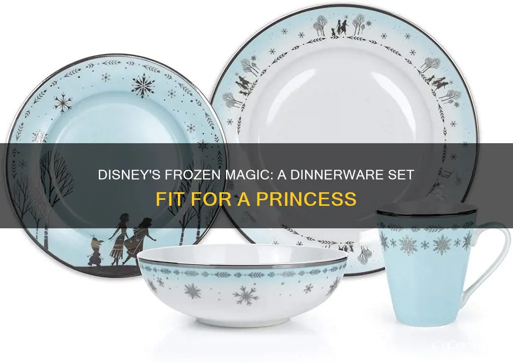 disney frozen 12pc dinnerware set