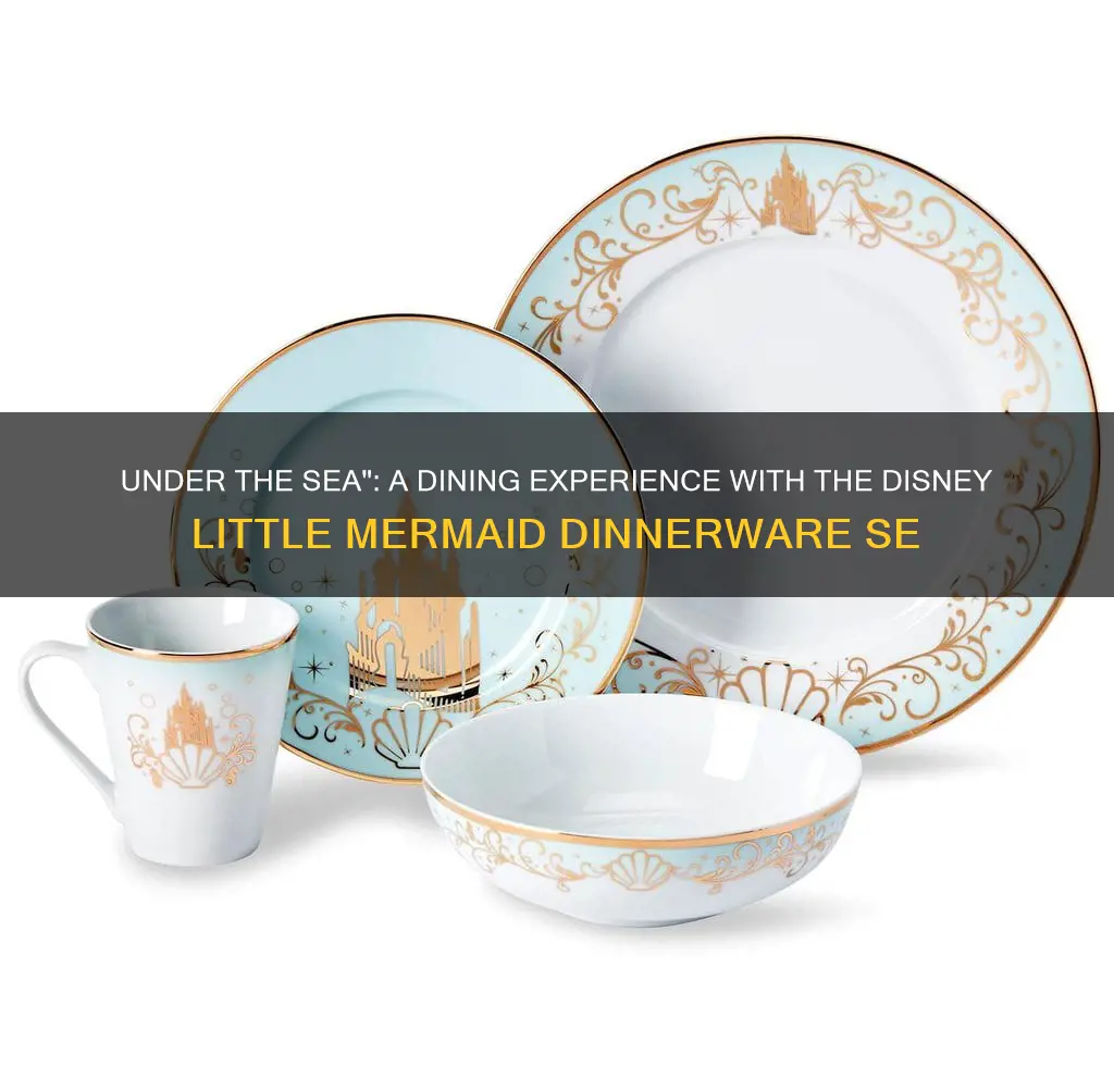 disney little mermaid dinnerware set