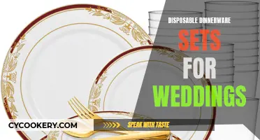 Elegant Ease: Disposable Dinnerware Sets for Weddings