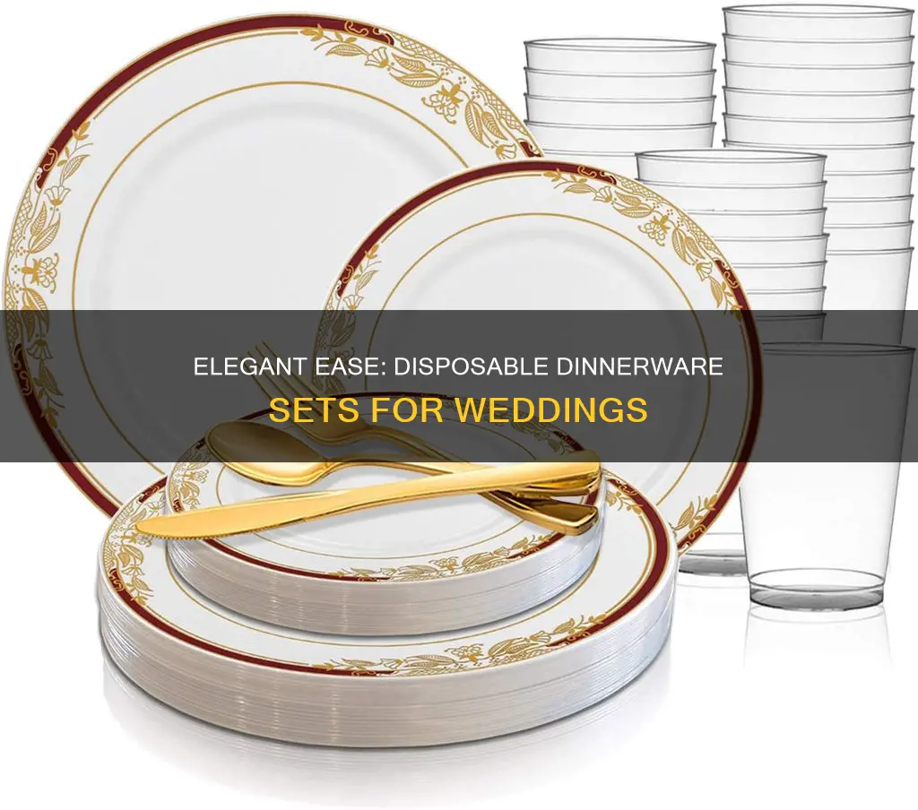 disposable dinnerware sets for weddings