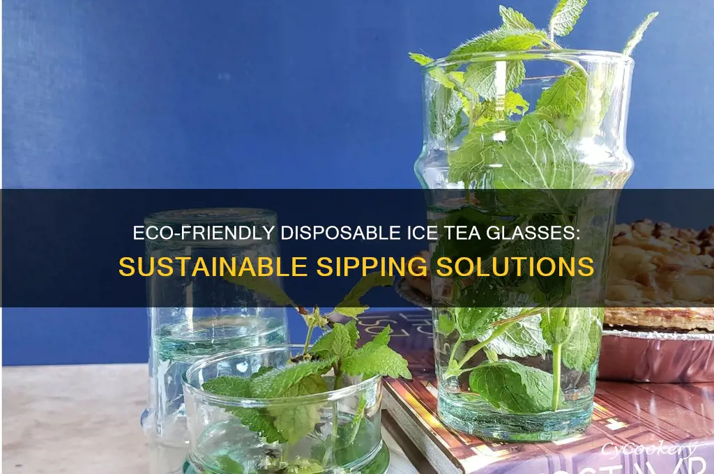 disposable ice tea glasses