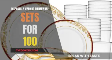 Elegant Disposable Dinnerware for the Big Day: A Stress-Free Option for 100 Guests