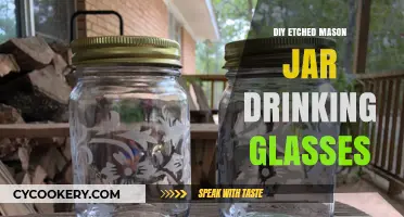 Create Elegant DIY Etched Mason Jar Drinking Glasses at Home