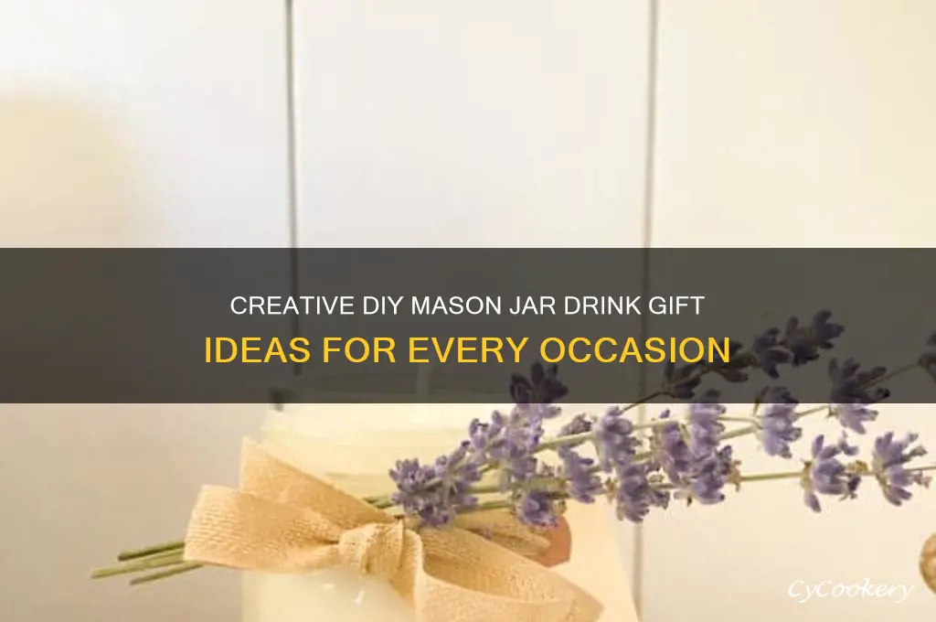 diy mason jar drink gifts