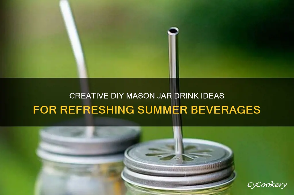 diy mason jar drink