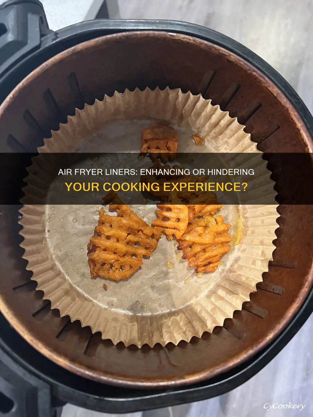 do air fryer liners affect cooking