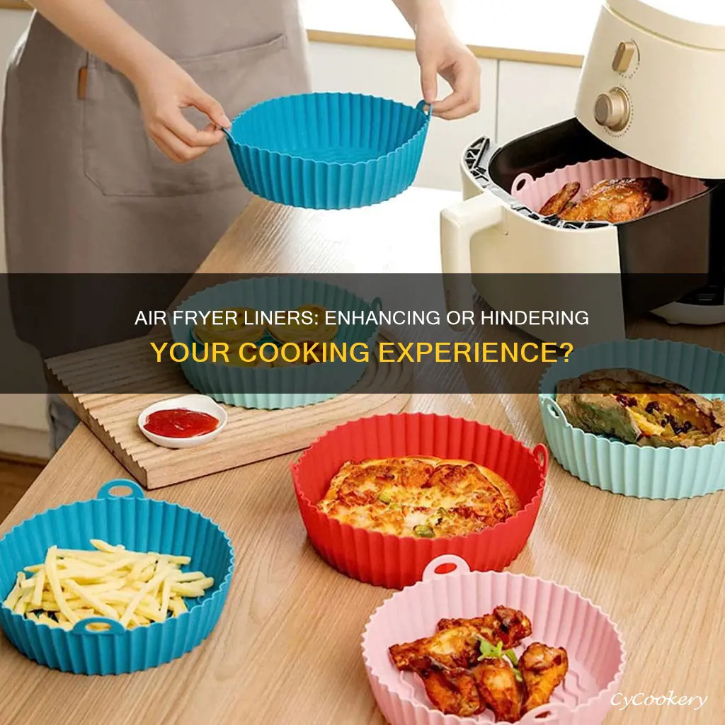 do air fryer liners inhibit cooking