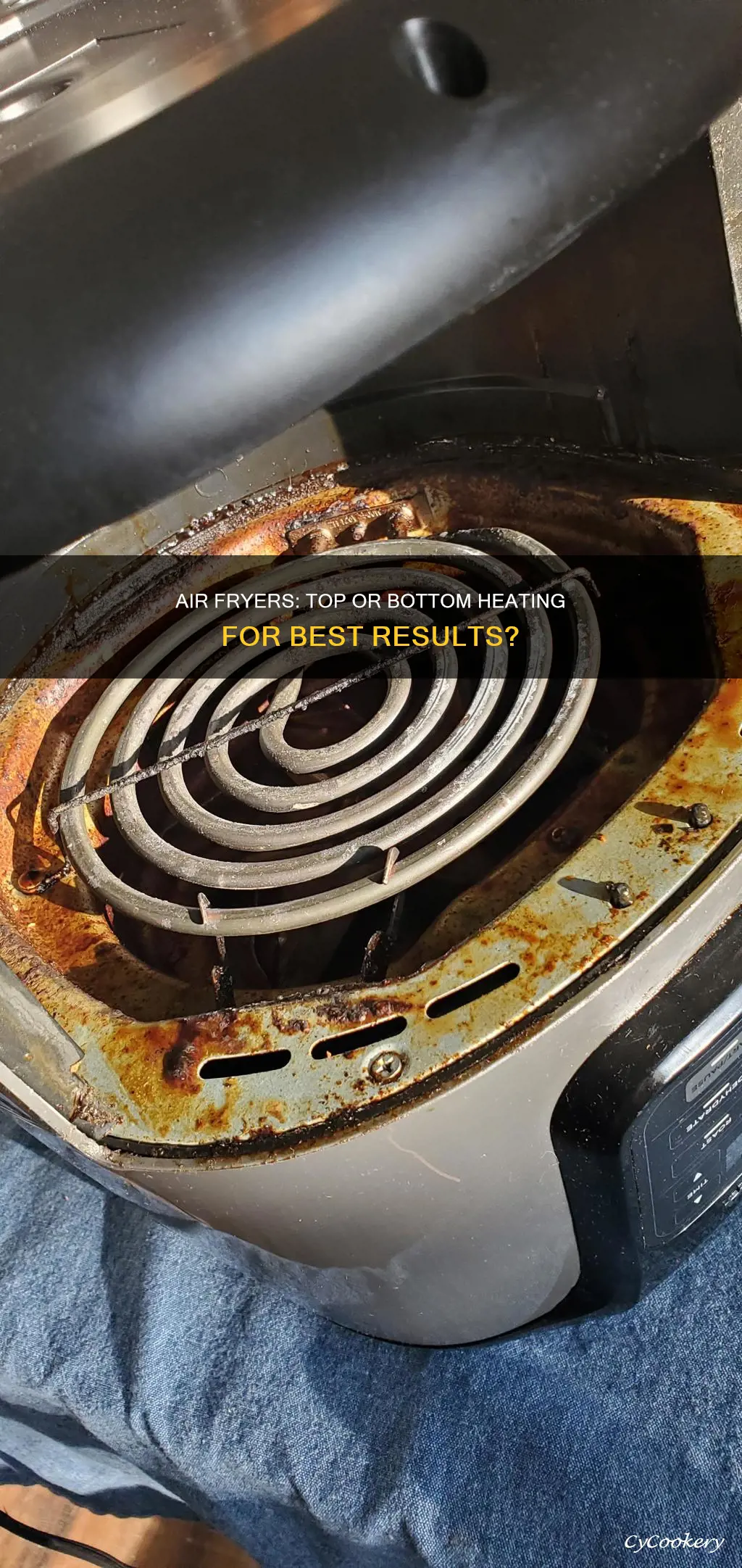 do air fryers cook from the top or bottom