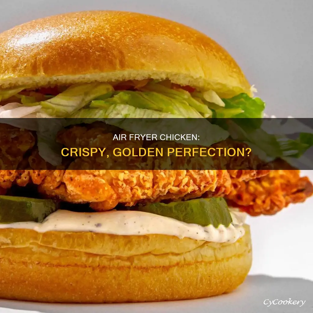 do air fryers make good crispy chicken sandwiches