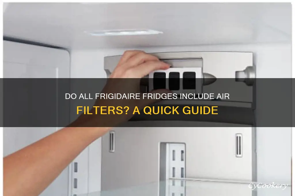 do all frigidaire refrigerators have air filters