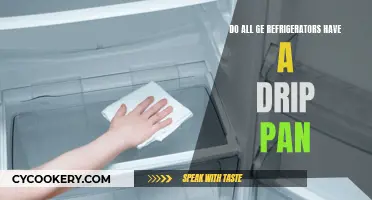 Where is the Drip Pan in GE Refrigerators?